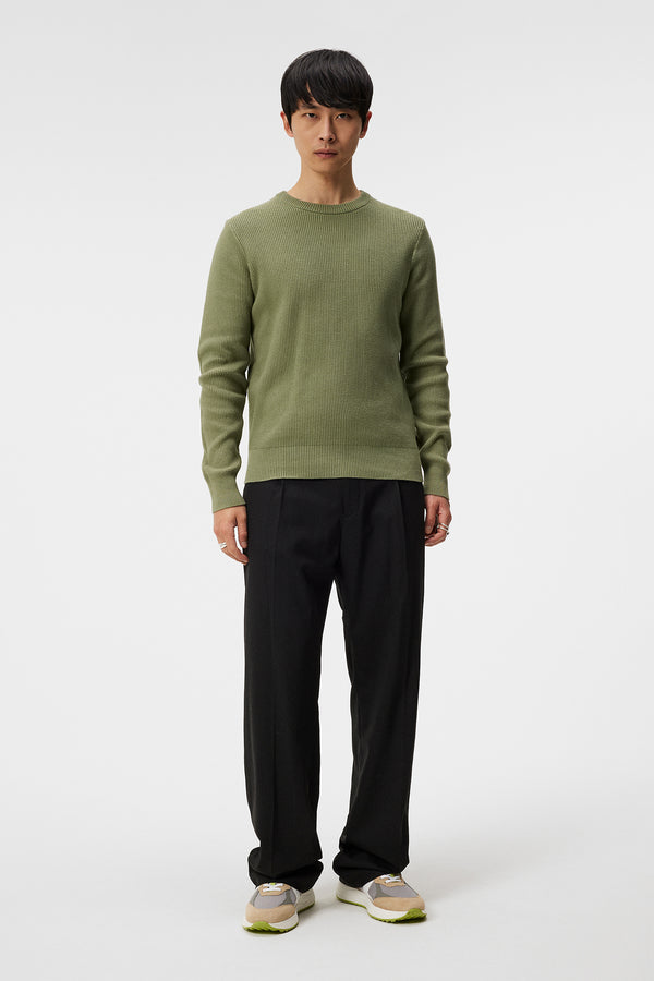 Arthur Knit Org Cotton / Oil Green