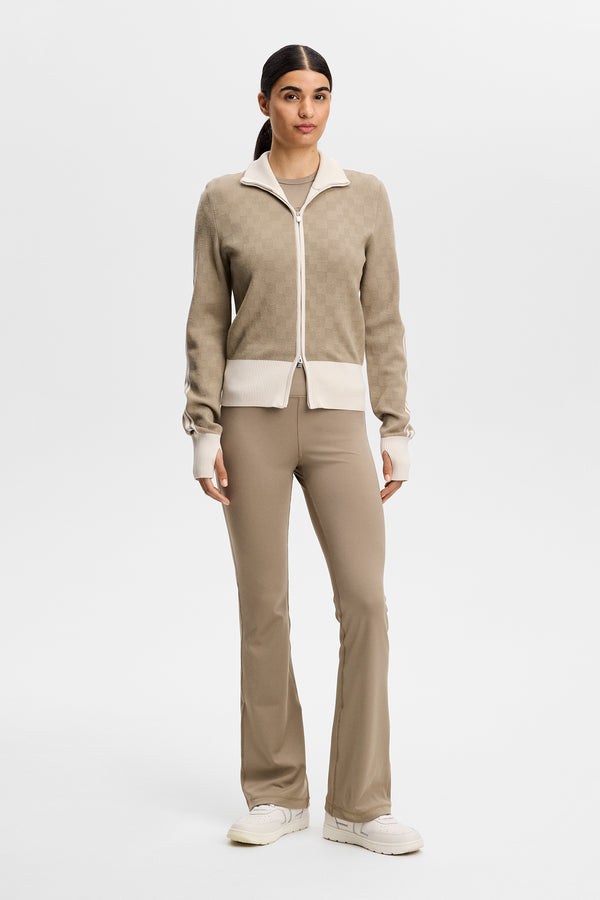 Fiona Flared Leggings / Brindle