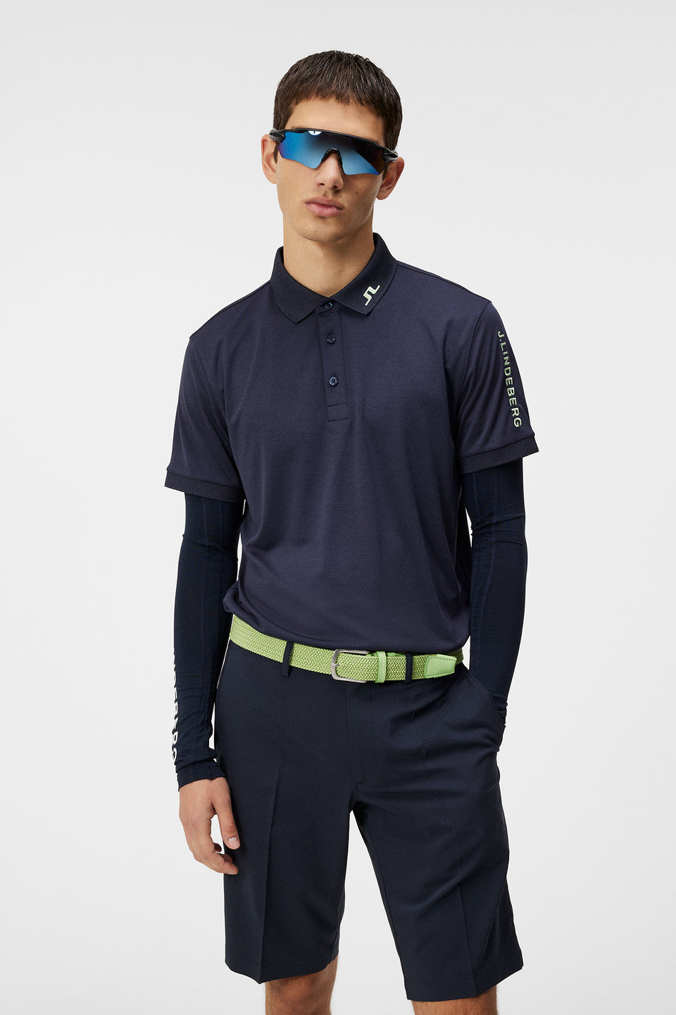 Tour Tech Slim Fit Polo / Navy Melange