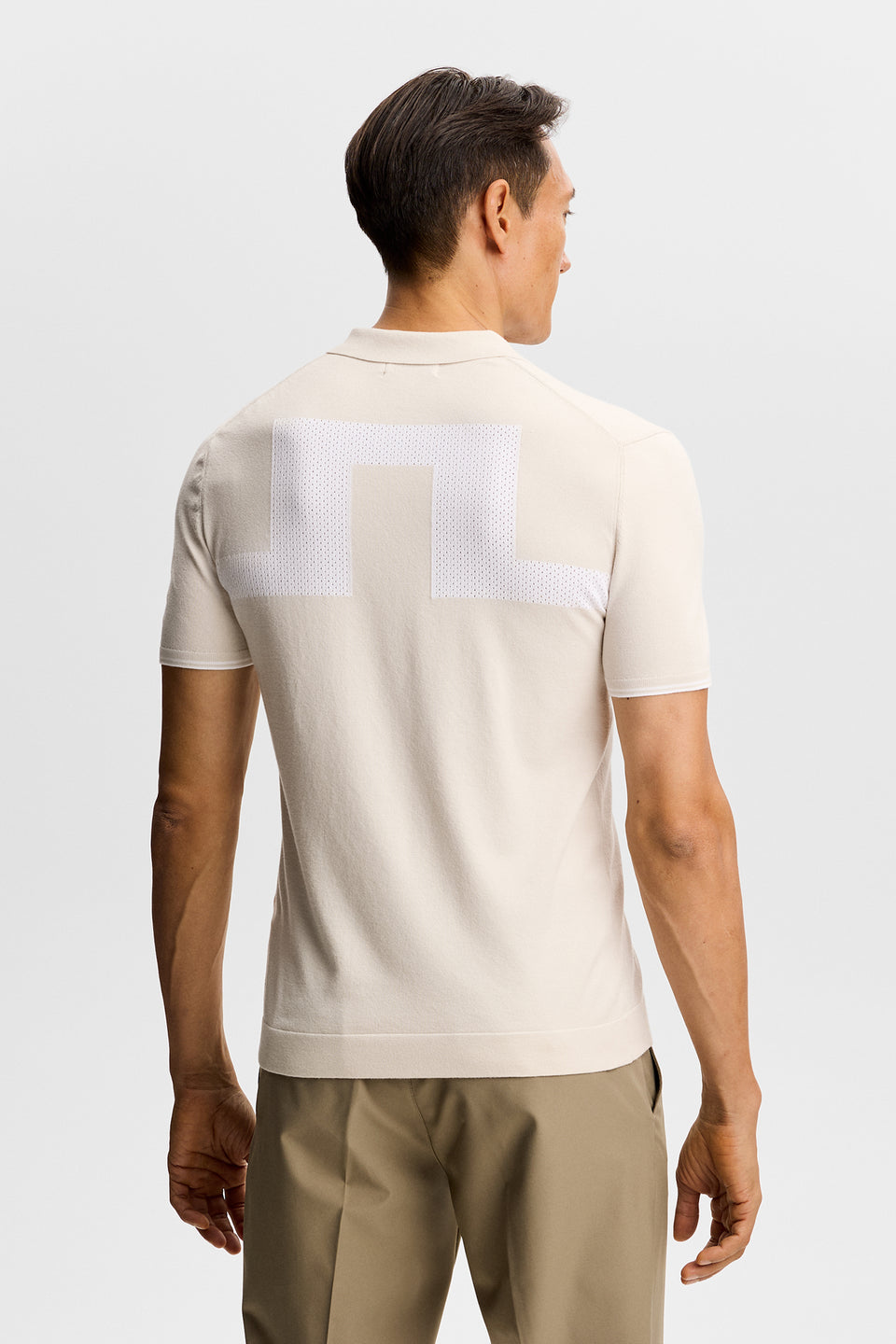 Matheo Knit Golf Polo / Moonbeam