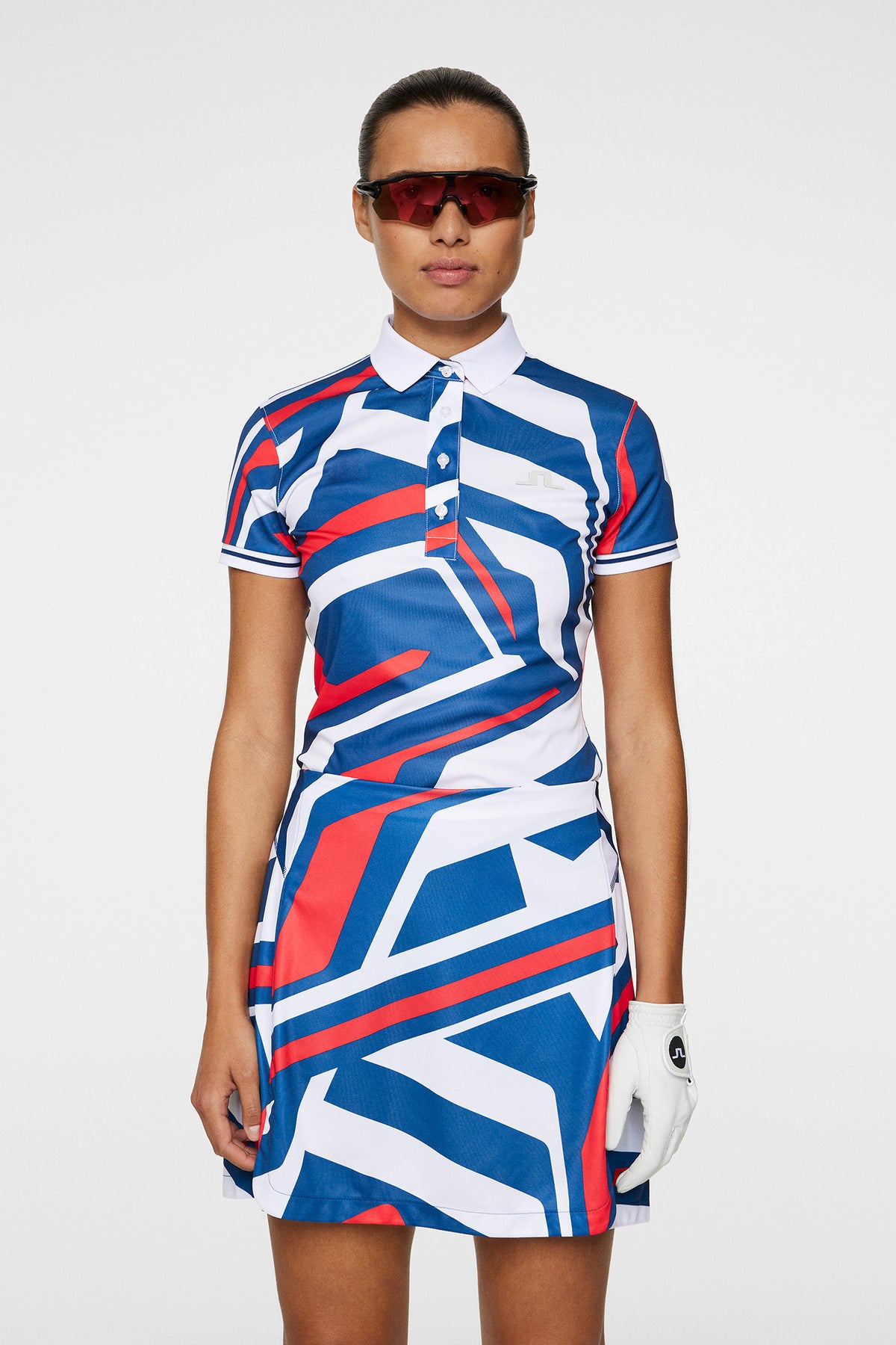 Felicite Print Polo / US Golf Red