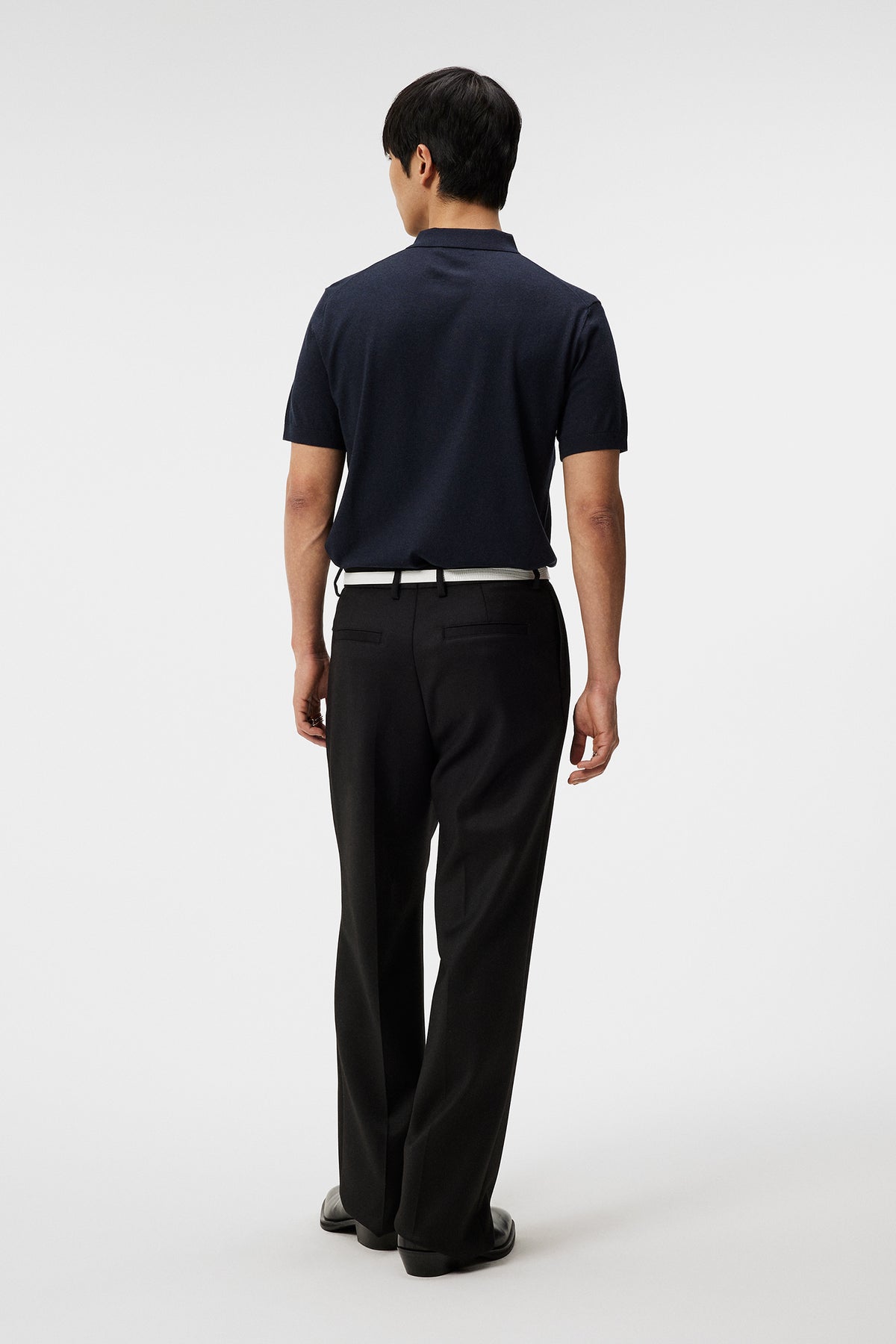 Ridge Rayon Silk Polo / JL Navy
