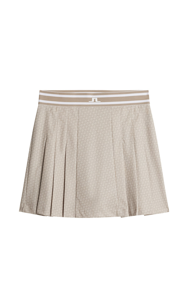Harlow Print Skirt / Shadow Bridge Khaki S