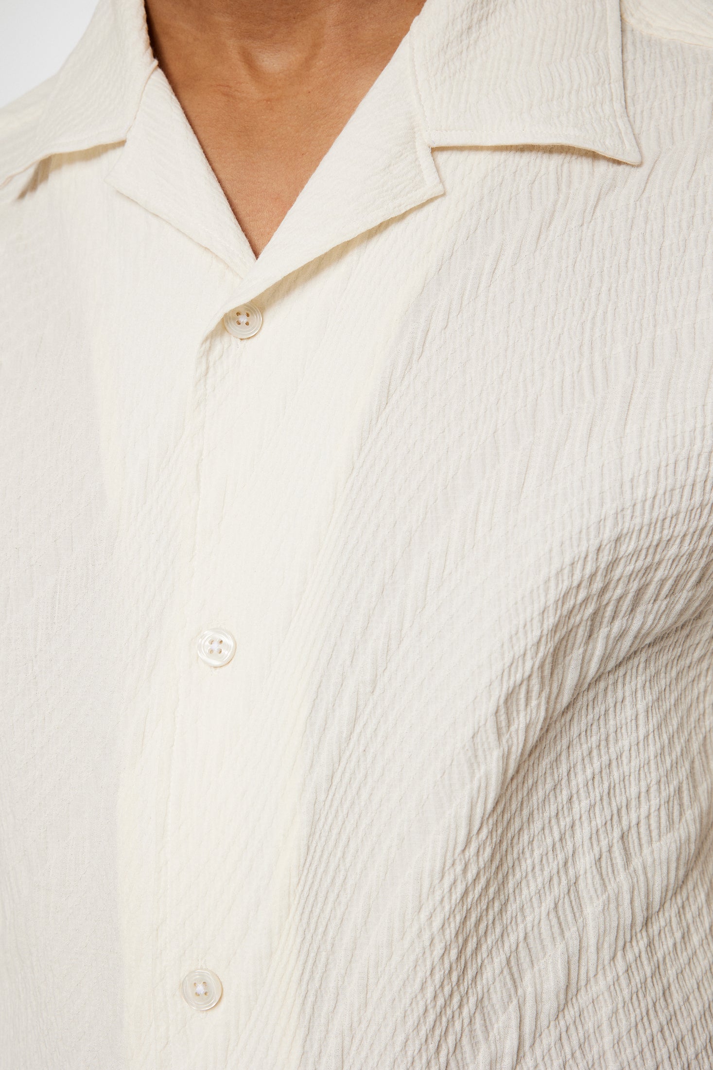 Donso Stretch Texture Shirt / Moonbeam – J.Lindeberg