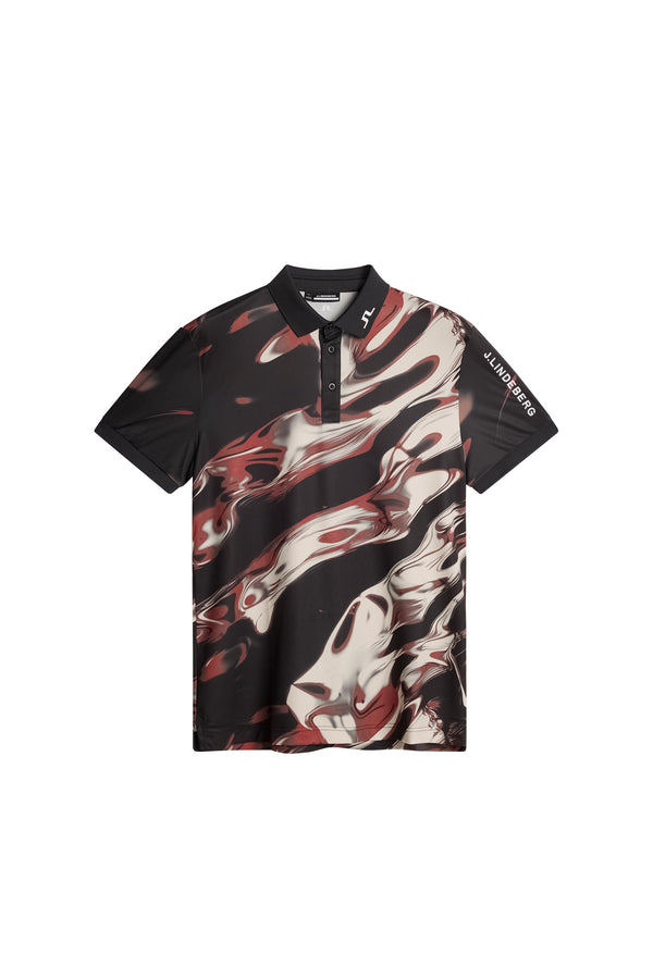 Tour Tech Print Polo / ORGANIC 5 - RED