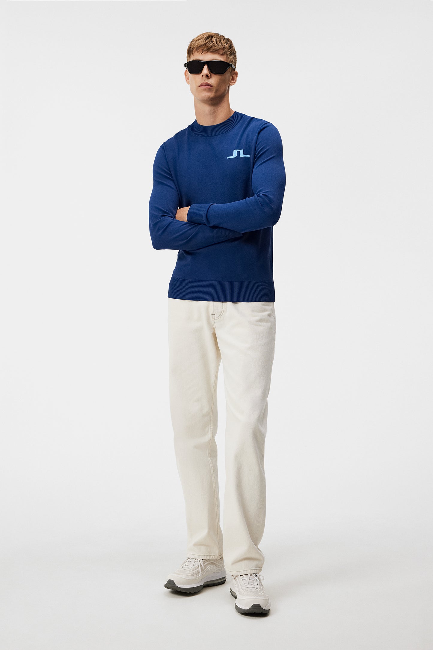 Gus Knitted Sweater / Estate Blue