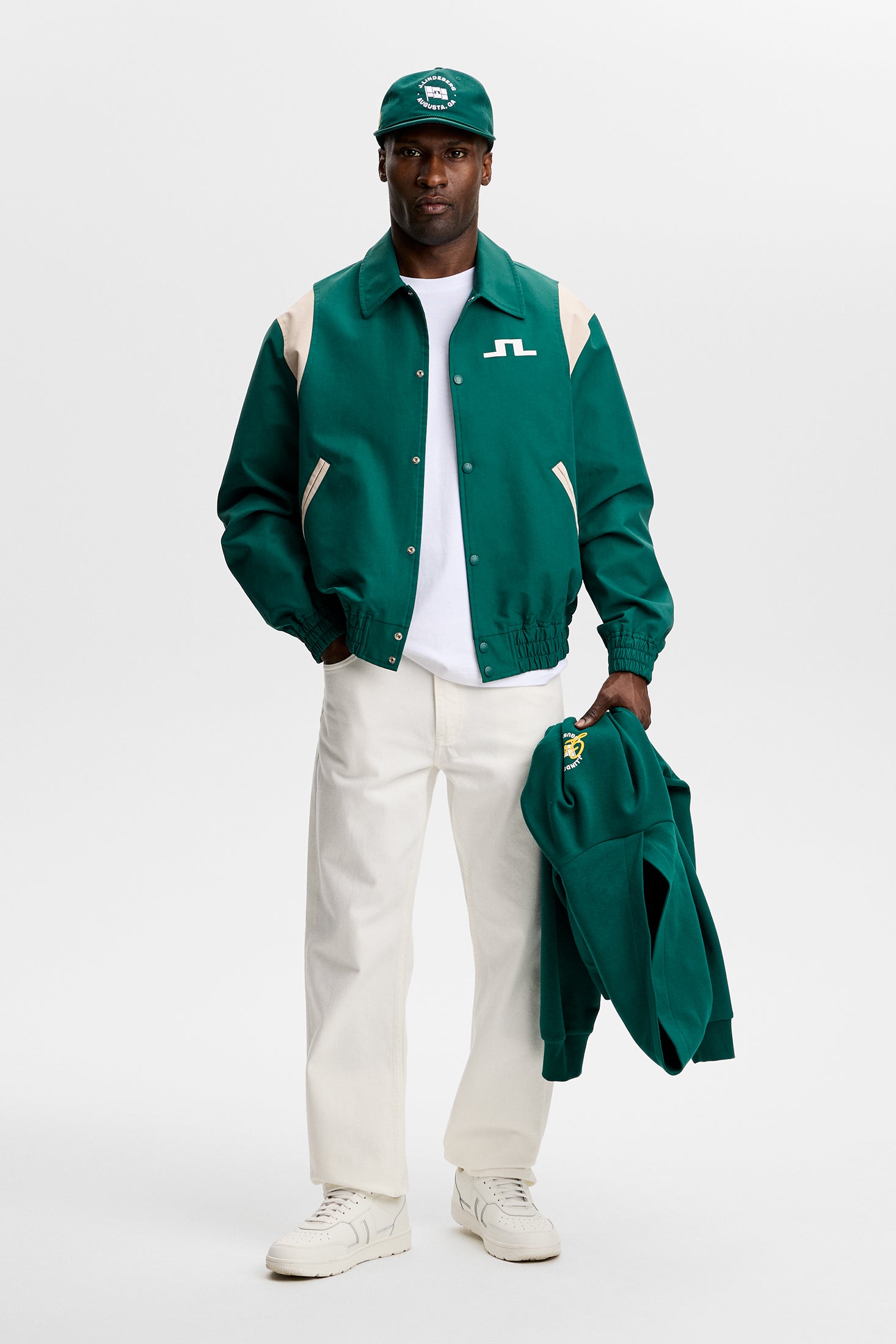 J.Lindeberg グリーンホワイト ジャケット J.Lindeberg - Augusta Inspired Styles - Campaign 02
