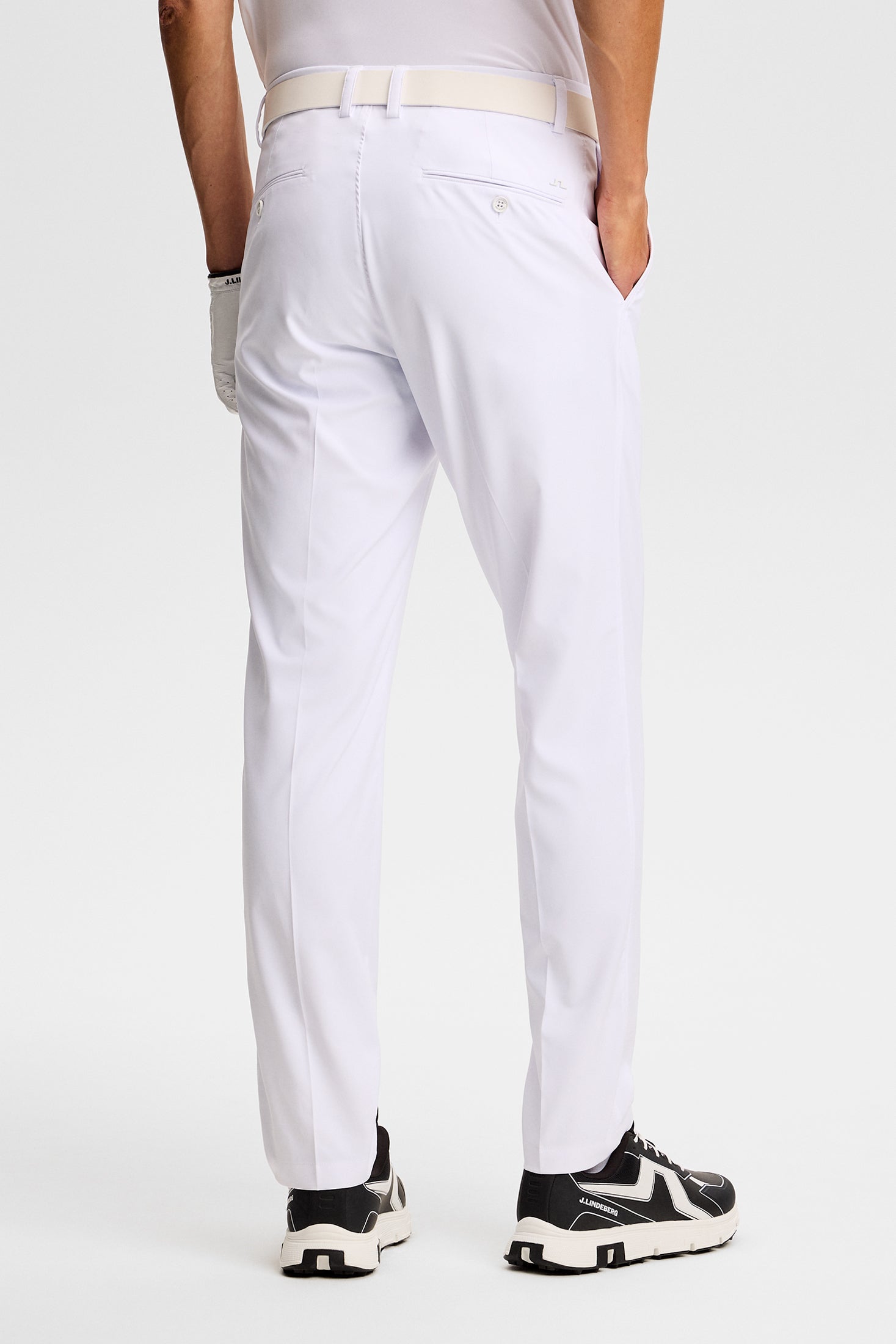 Mitch Pant Light Poly / White | J.Lindeberg Official