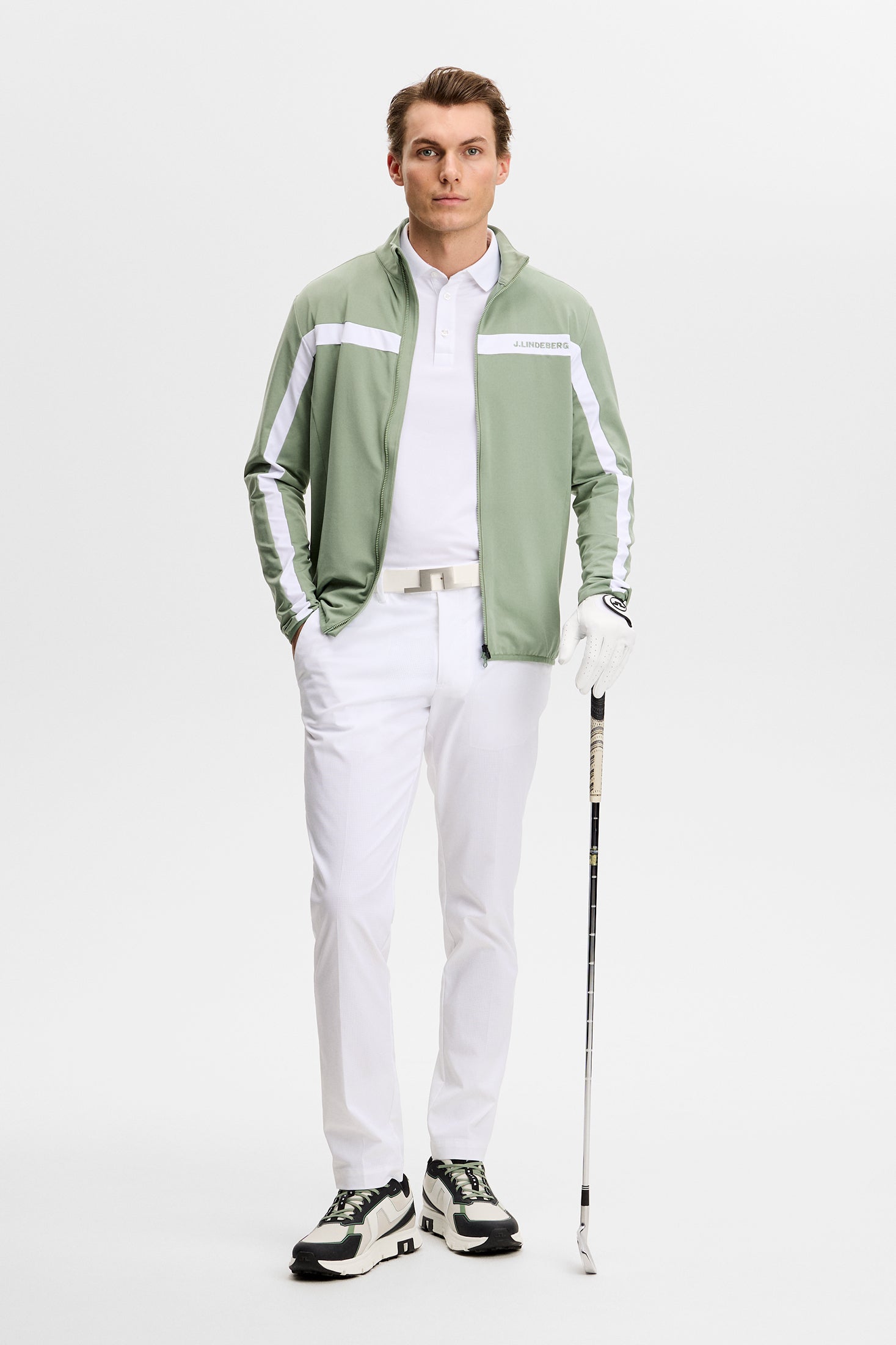 Jarvis Mid Layer / Hedge Green – J.Lindeberg EU