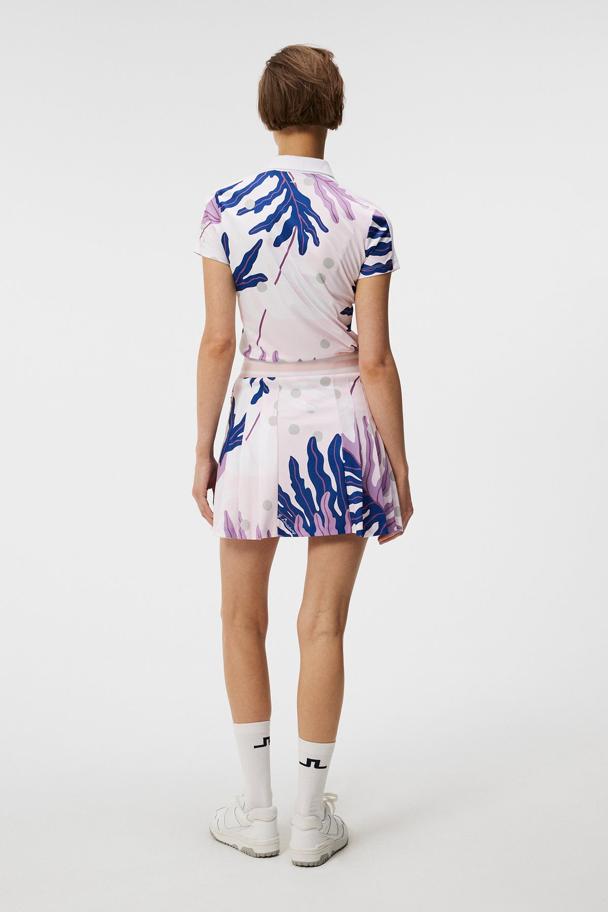 Jada Print Polo / Paradise Monstera Pink