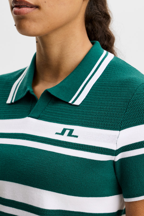 Athena Knit Polo / Forest Biome