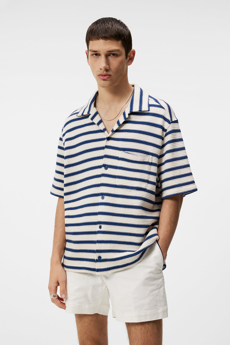 Tiro Resort Stripe Shirt / Estate Blue