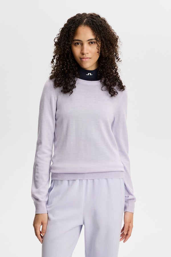 Aria Knitted Sweater / Purple Heather