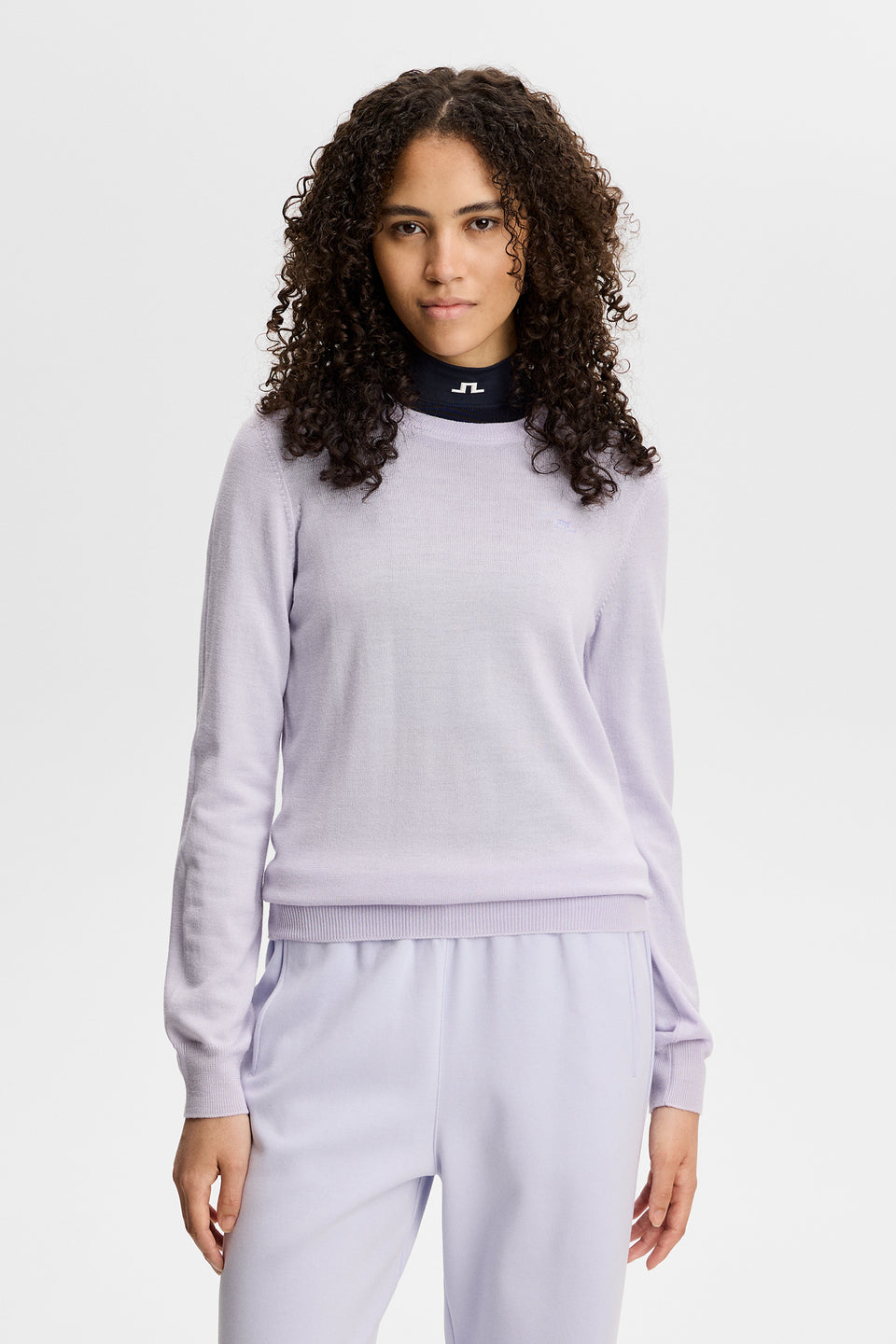 Aria Knitted Sweater / Purple Heather