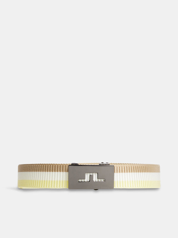 Roy Webbing Stripe Belt / Wax Yellow