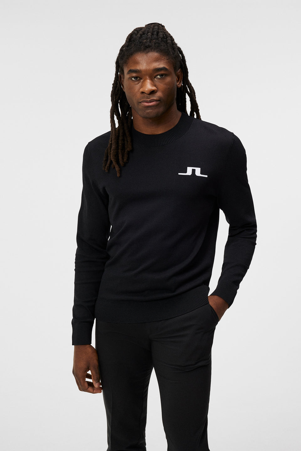 Gus Knitted Sweater / Black