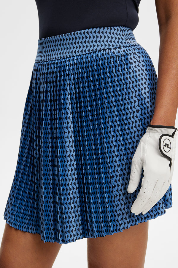 Brooke Print Skirt / Diamond Riviera Navy S