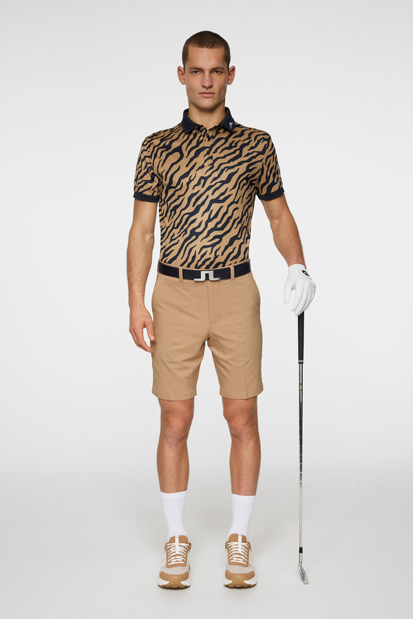 Tour Tech Print Polo / Tour Tiger Brown M