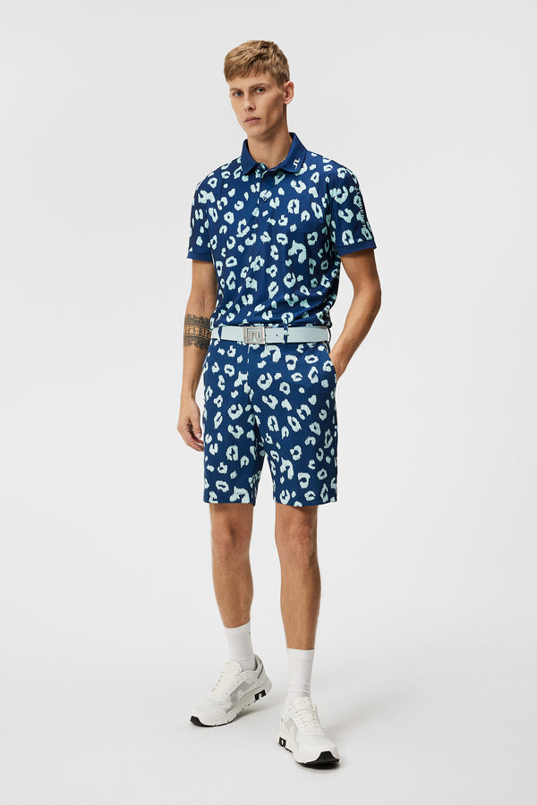 Tour Tech Reg Fit Print Polo / Savanna Estate Blue