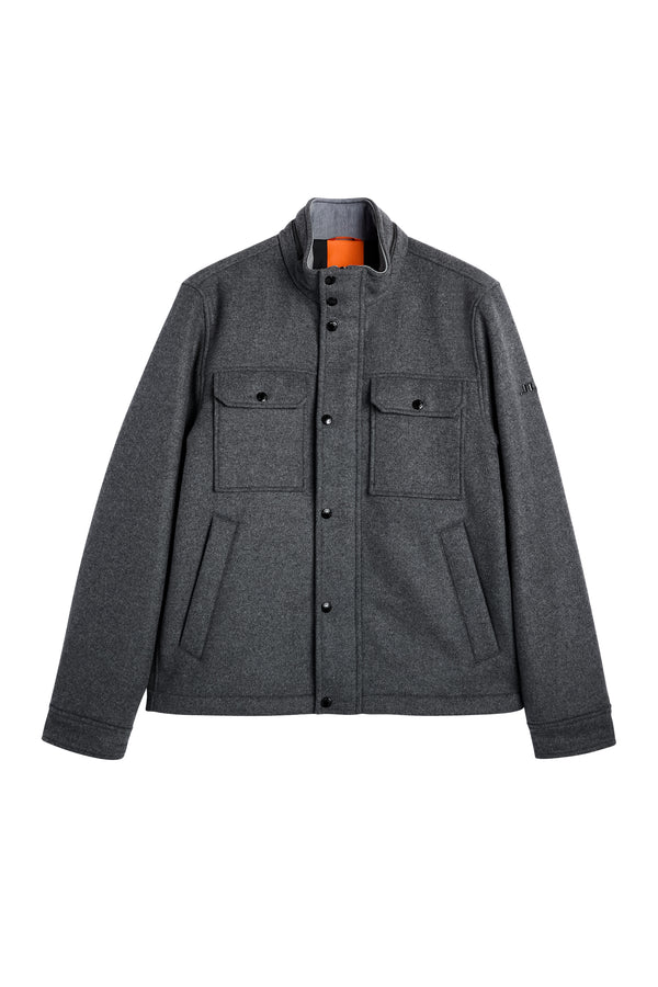Bailey Wool Jacket / Mid Grey Melange