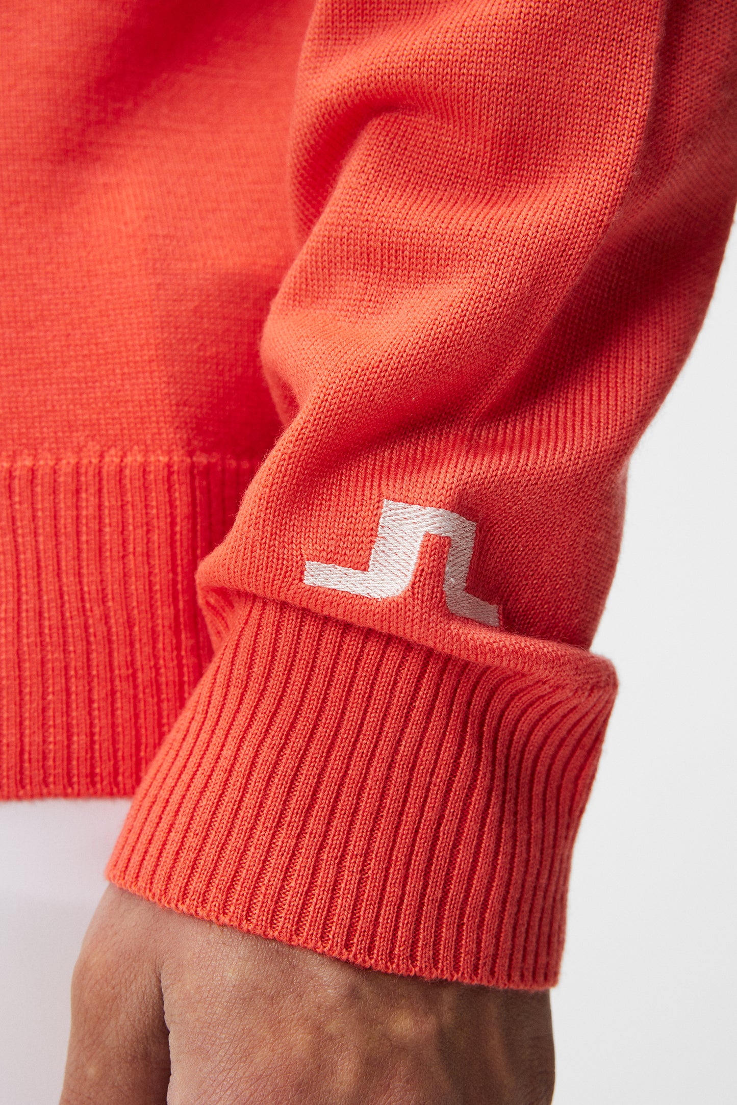 Kian Zipped Sweater / Hot Coral