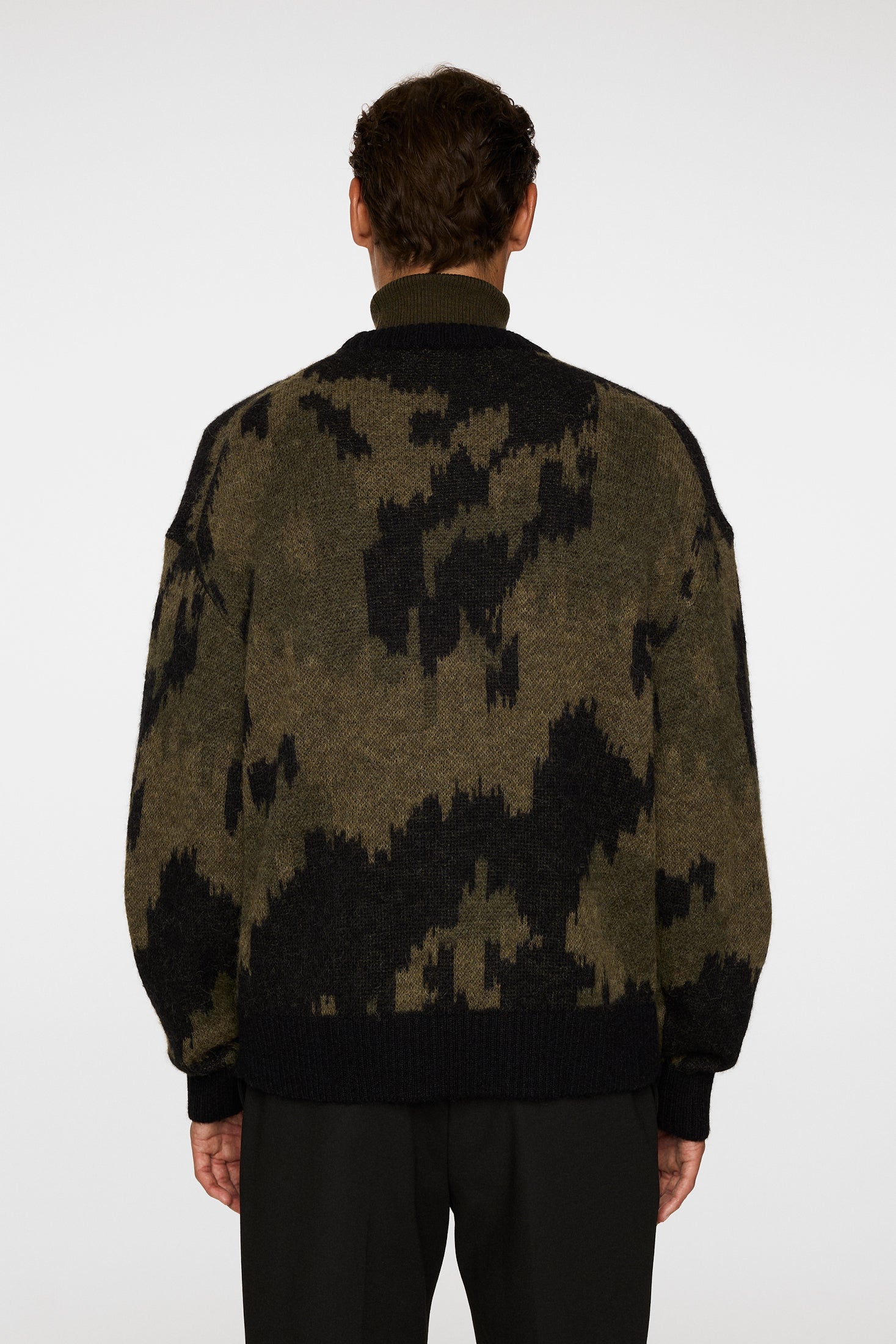 Nate Graphic Jacquard Knit / Forest Green – J.Lindeberg