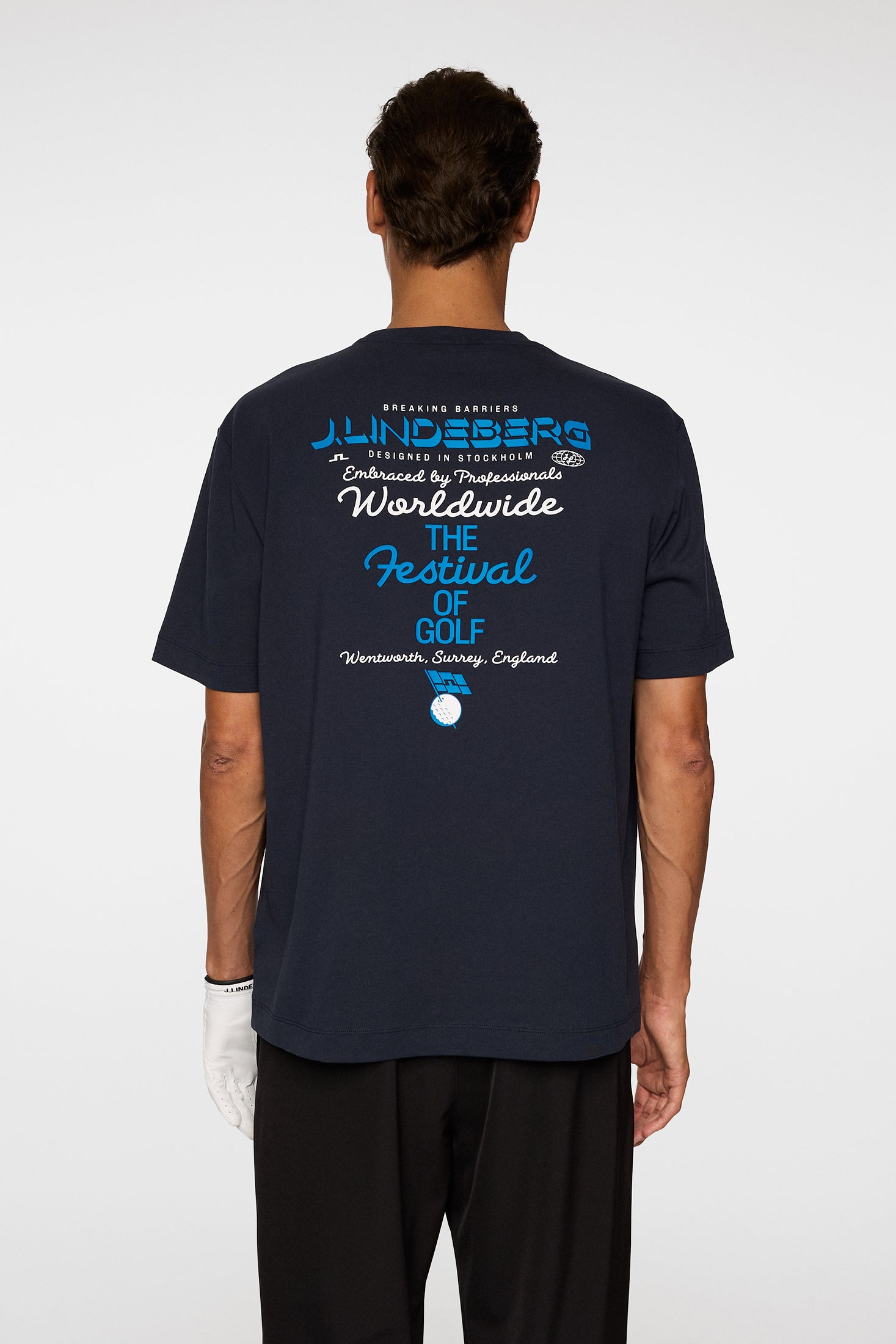 Billy Festival Tee DPWT / JL Navy | J.Lindeberg Official