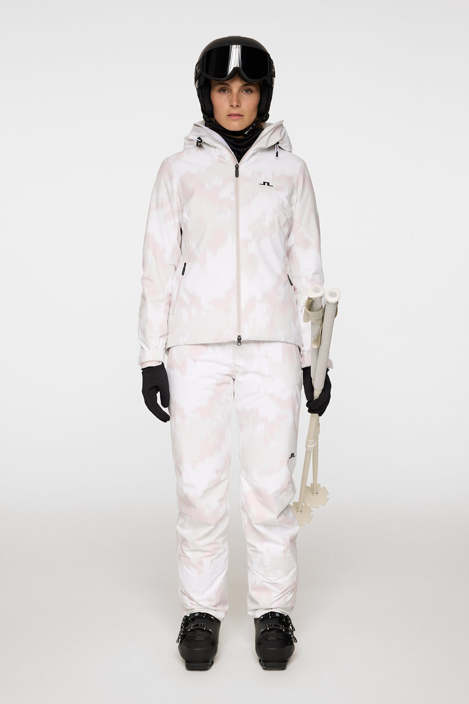 Rosario Pant Printed / Warp Gray Lilac L