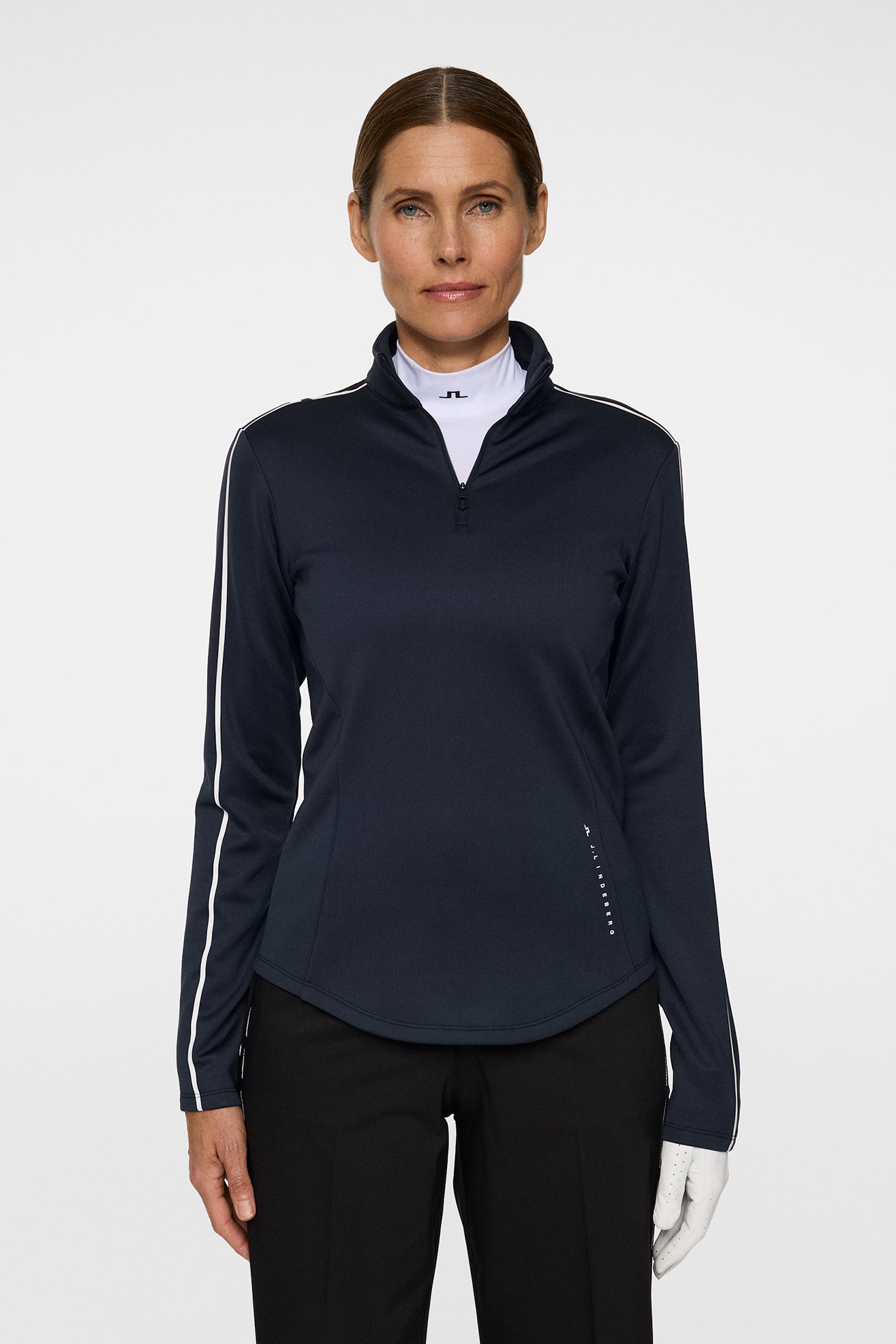 Nefe Quarter Zip Mid Layer / JL Navy | J.Lindeberg Official