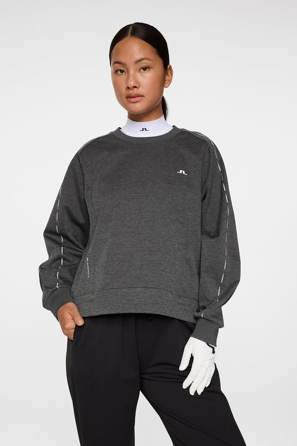 Lucy Windblock Sweatshirt / Asphalt and Black Melange