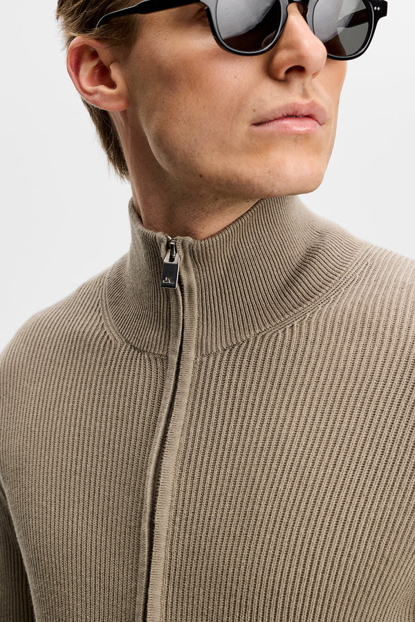 Alexis Full Zip Cardigan / Brindle