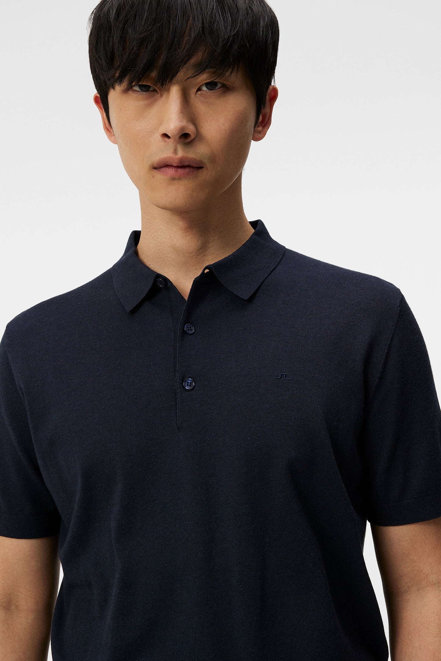 Ridge Rayon Silk Polo / JL Navy