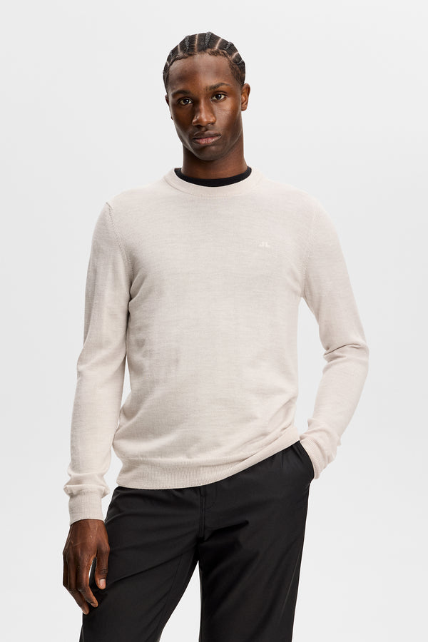 Keane Merino Crew Neck / Moonbeam Melange