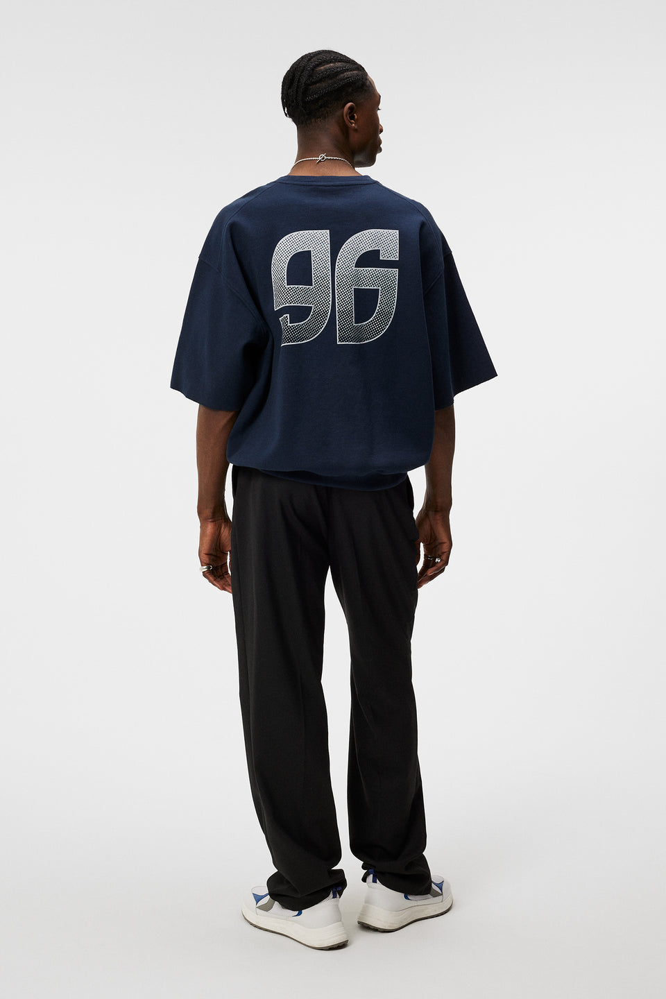 Frank Short Sleeve Crew / JL Navy