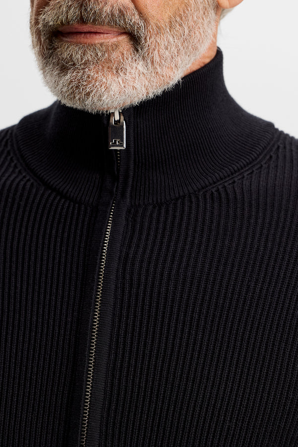 Alexis Full Zip Cardigan / Black