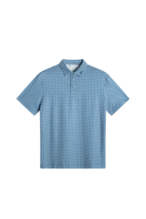 Bala Print Polo / Bias Bridge Estate Sky S