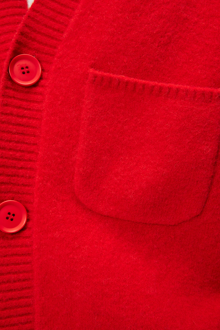 Clarke Knitted Cardigan / Fiery Red