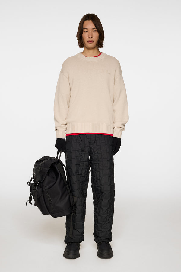 Eddy Cotton Wool Crew Neck / Moonbeam