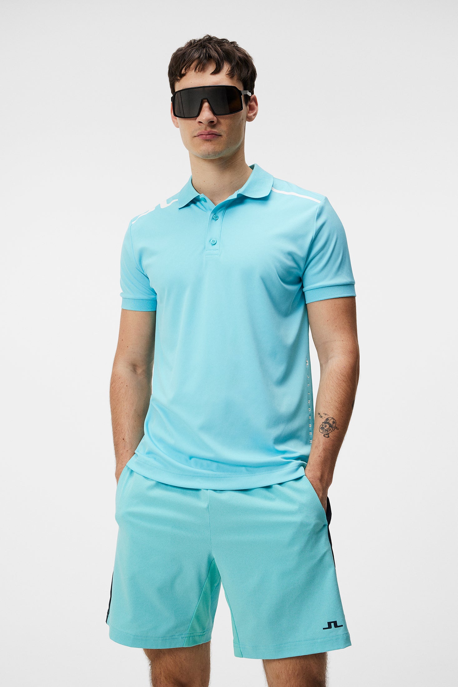 Lionel Regular Fit Polo / Blue Curacao – J.Lindeberg