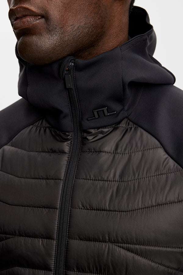 Heyden Quilt Hybrid Hood / Black