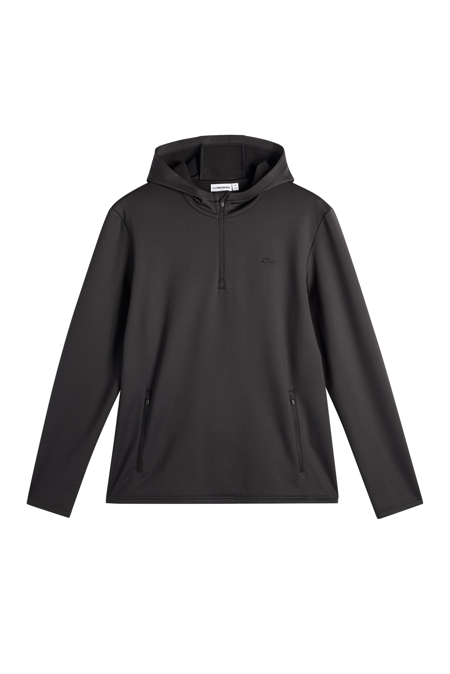 Aerial Quarter Zip Hood / Black | J.Lindeberg Official