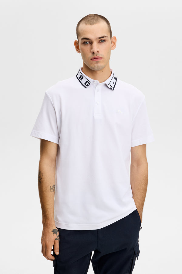 Pique Polo / White