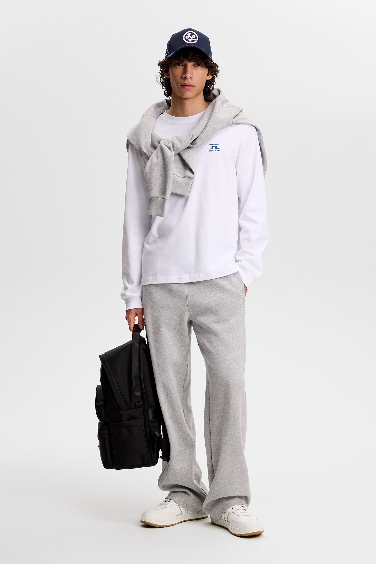 Parcie Longsleeve Tee / White | J.Lindeberg Official