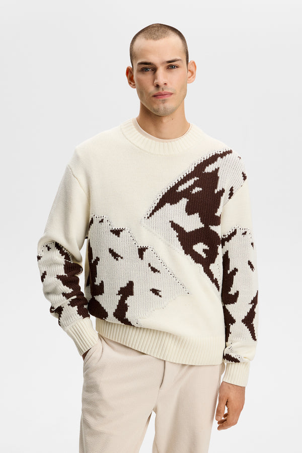 Matthew Mountain Knit Sweater / Tofu