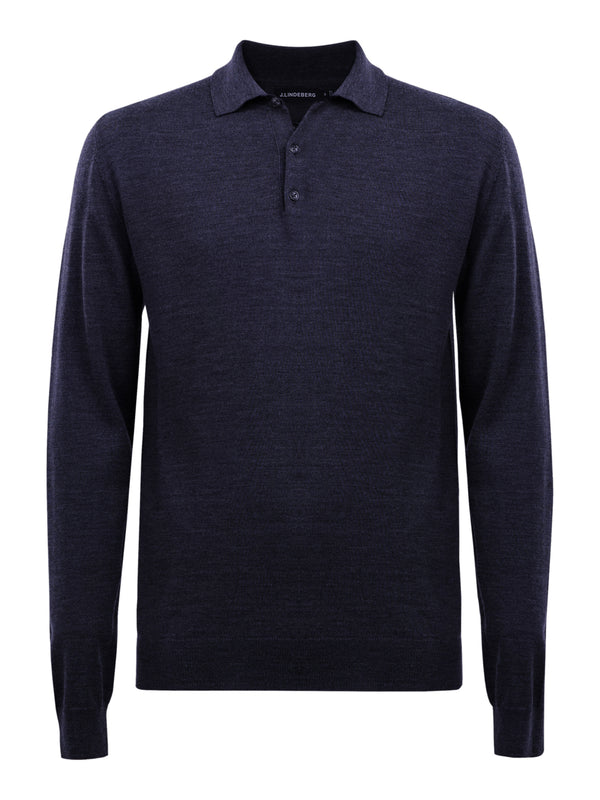 Noel Light Merino Polo Shirt / JL Navy