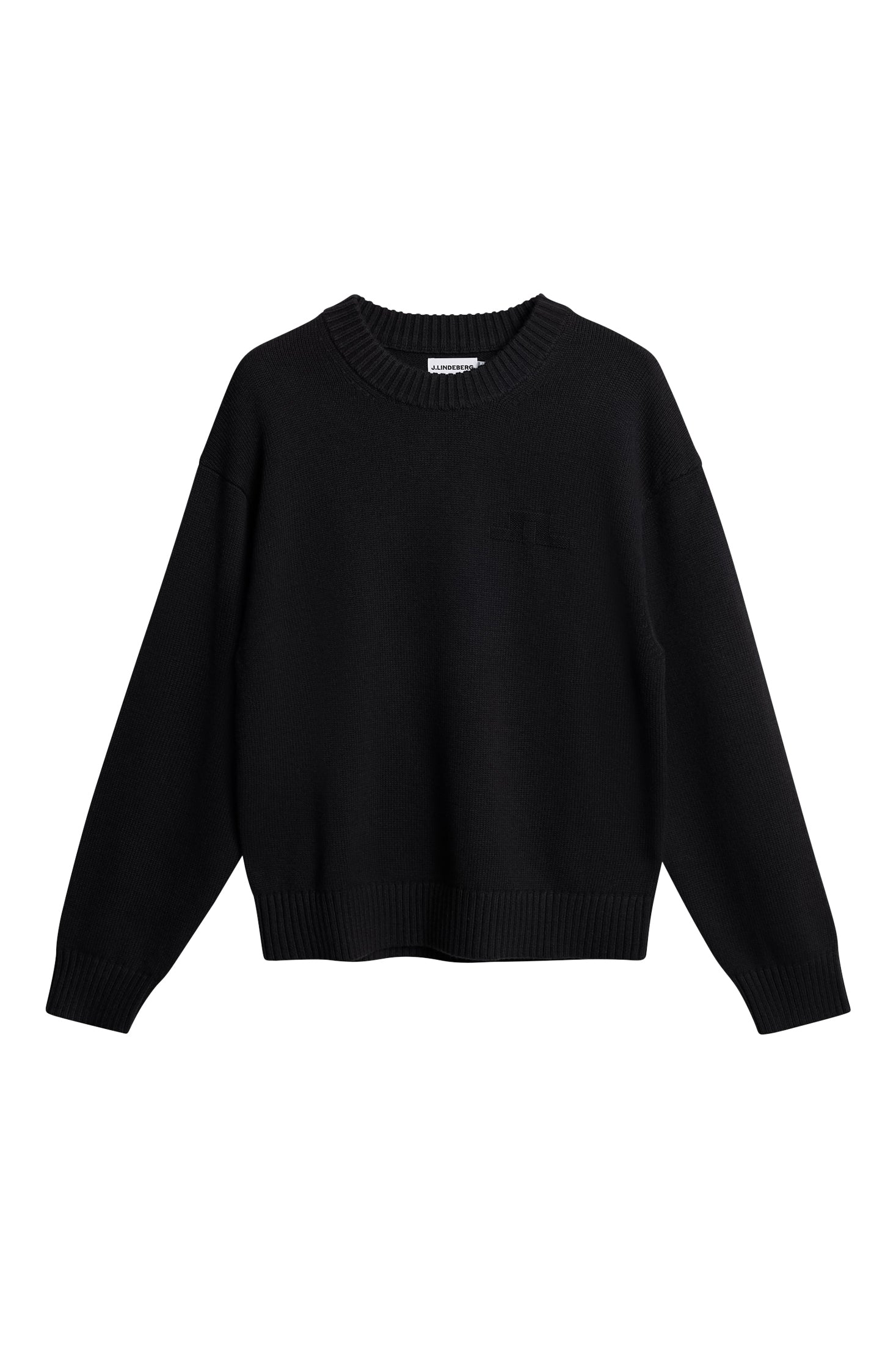 Eddy Cotton Wool Crew Neck / Black – J.Lindeberg