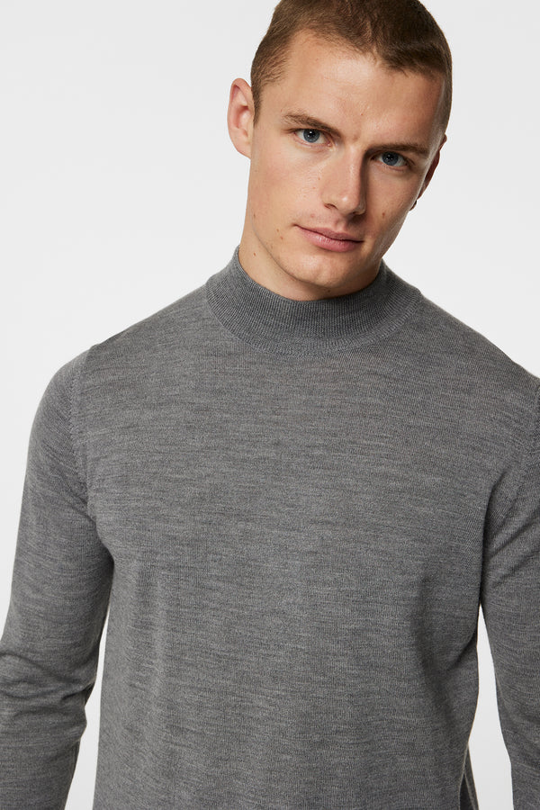 Korman Merino Turtle Neck / Mid Grey Melange