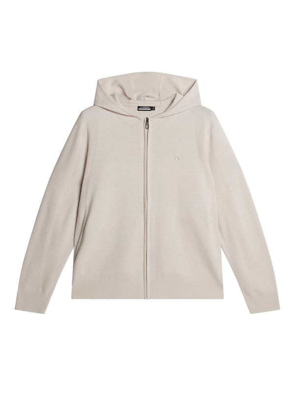 Cameron Hooded Knit Full Zip / Moonbeam