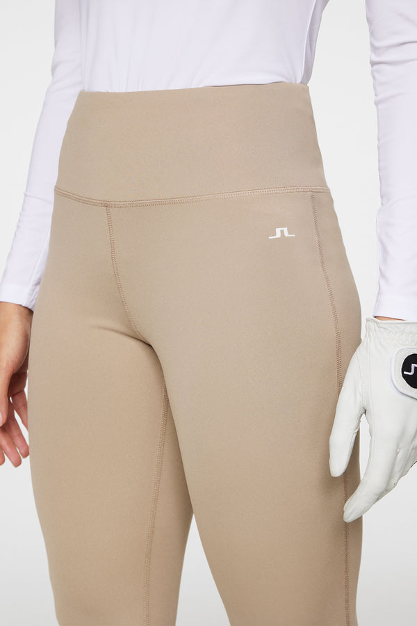 Fiona Flared Leggings / Vintage Khaki