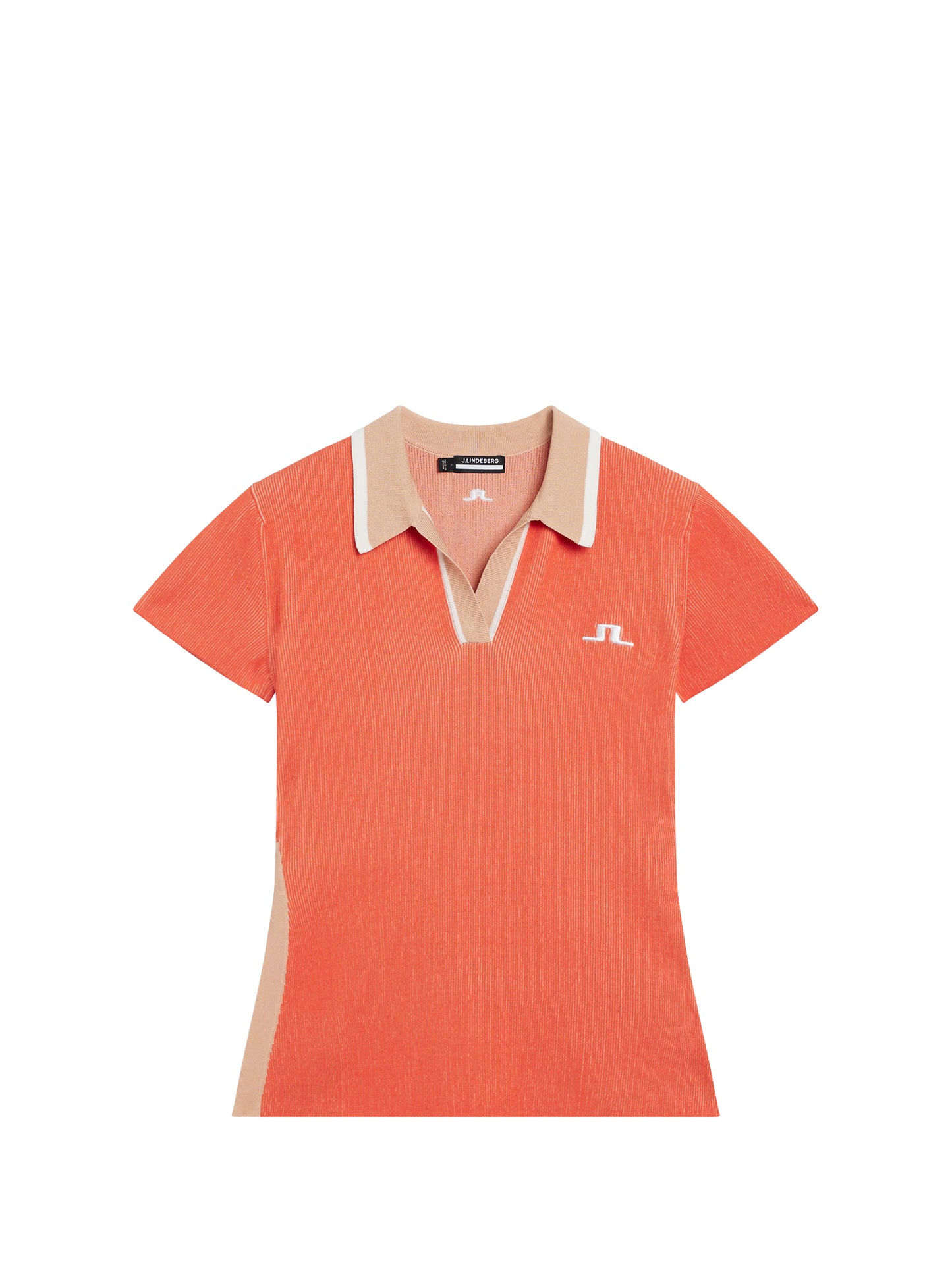 Rani Knitted Polo / Hot Coral